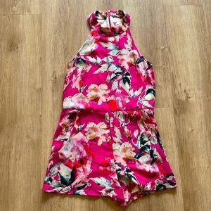 Eight sixty size S floral high neck romper. Super cute!